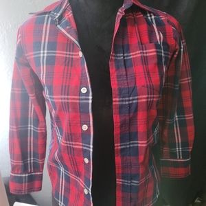 Boys size 8 flannel print shirt